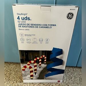 GE 4-ct Staybright LED Candy Cane Pathway Markers